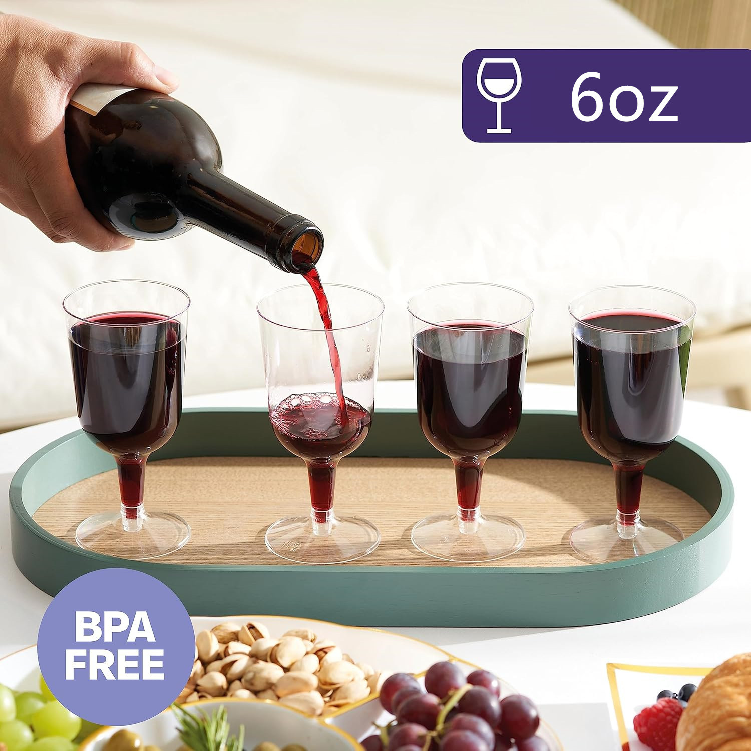Wholesale 160ML transparent disposable red wine glasses, wedding party special red wine cocktail glasses, plastic tall glasses Specification drawing