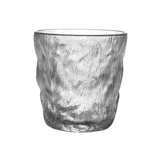 Japanese-style ins minimalist glacier glass water glass, rock whisky glass, coffee glass, bark pattern glass, beer glass Item Picture