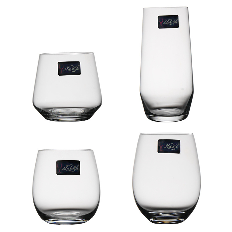 Idelita crystal glass water cups, beverage cups, restaurant household wine glasses, juice cups, whisky wine glasses Item Picture