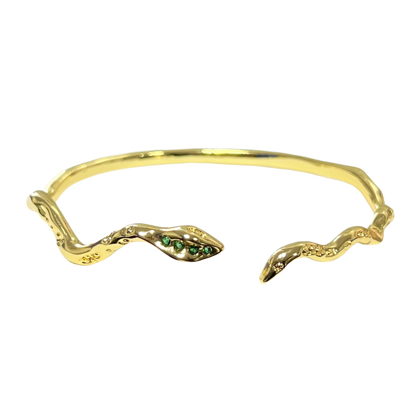 The zodiac snake-shaped bracelet is a best-selling retro ring set on Xiaohongshu, exuding a sense of luxury and sophistication in women's fashion. It's a trendy accessory Item Picture