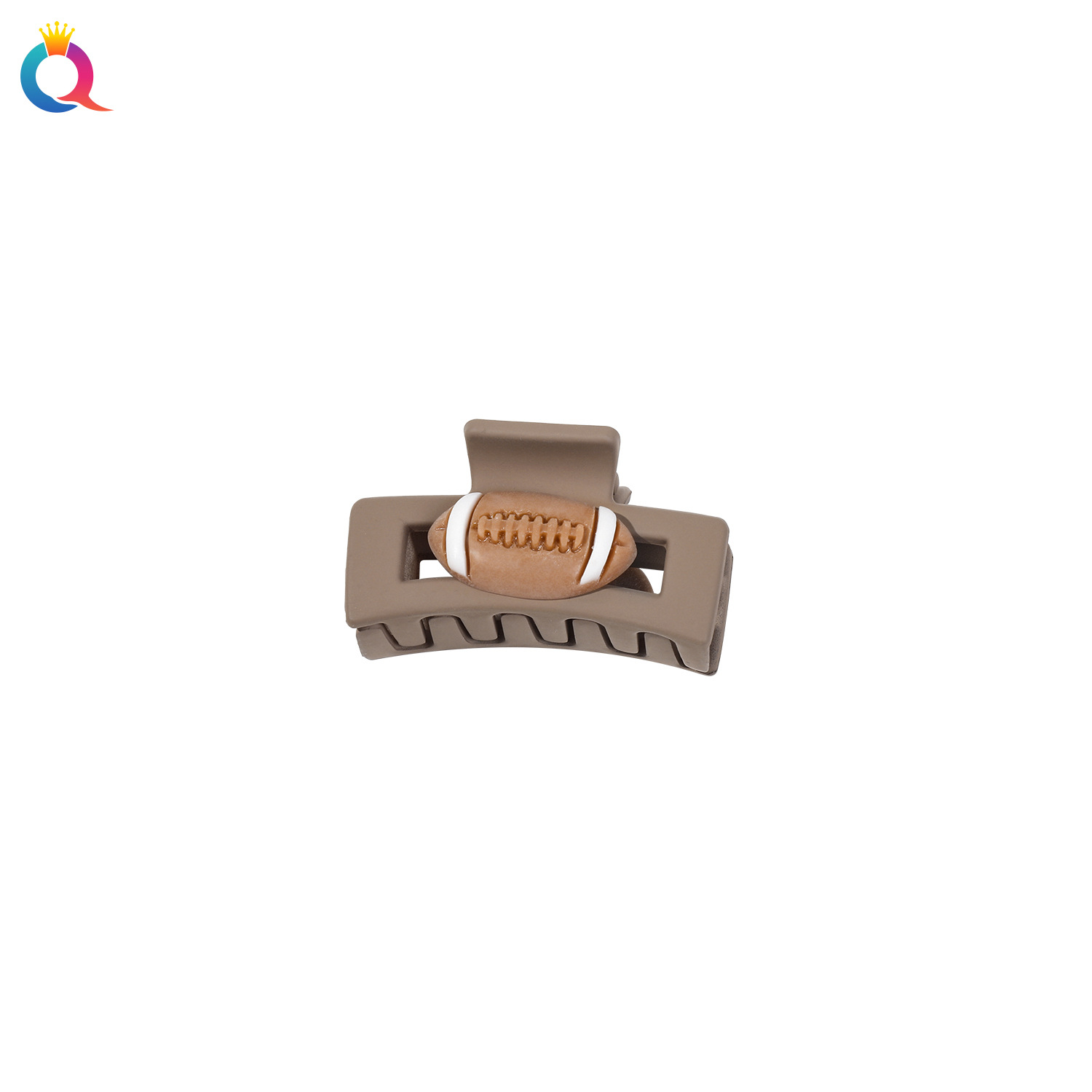 Wholesale of Qiyue Cross-border Rugby Set hair clips, hair ties, hair bands, broken hair duck clips, high head knot hair bands and hair accessories Item Picture