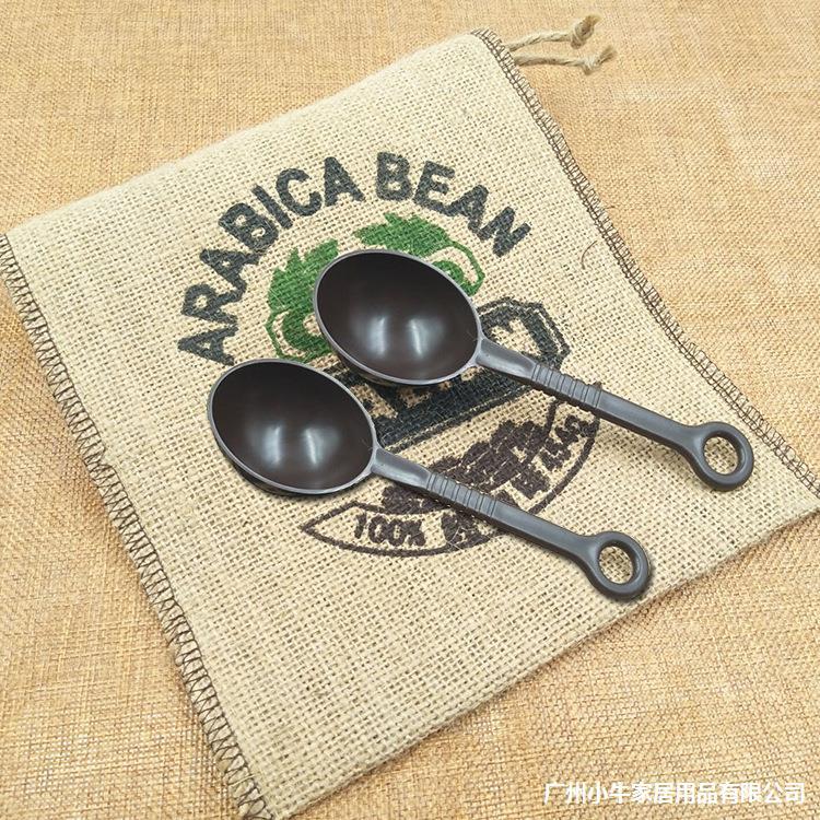 Coffee bean powder measuring spoon, 10g fruit powder spoon, milk powder spoon, plastic small spoon for milk tea shop, long fruit powder milk powder spoon full figure