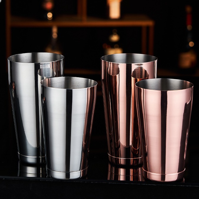 Boston 304 stainless steel shaker set, shaker, cocktail mixing tools, bar shaker Specification drawing