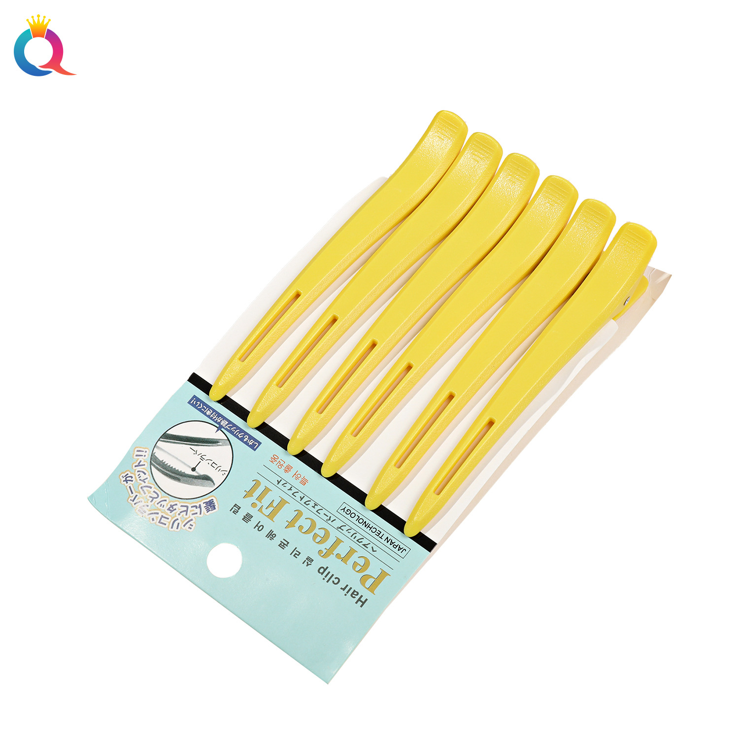 Qiyue Hairdressing Seamless Hair clips, bangs, duckbill, crocodile hair clips, side positioning clips, hairdressers and makeup artists' hair clips Item Picture