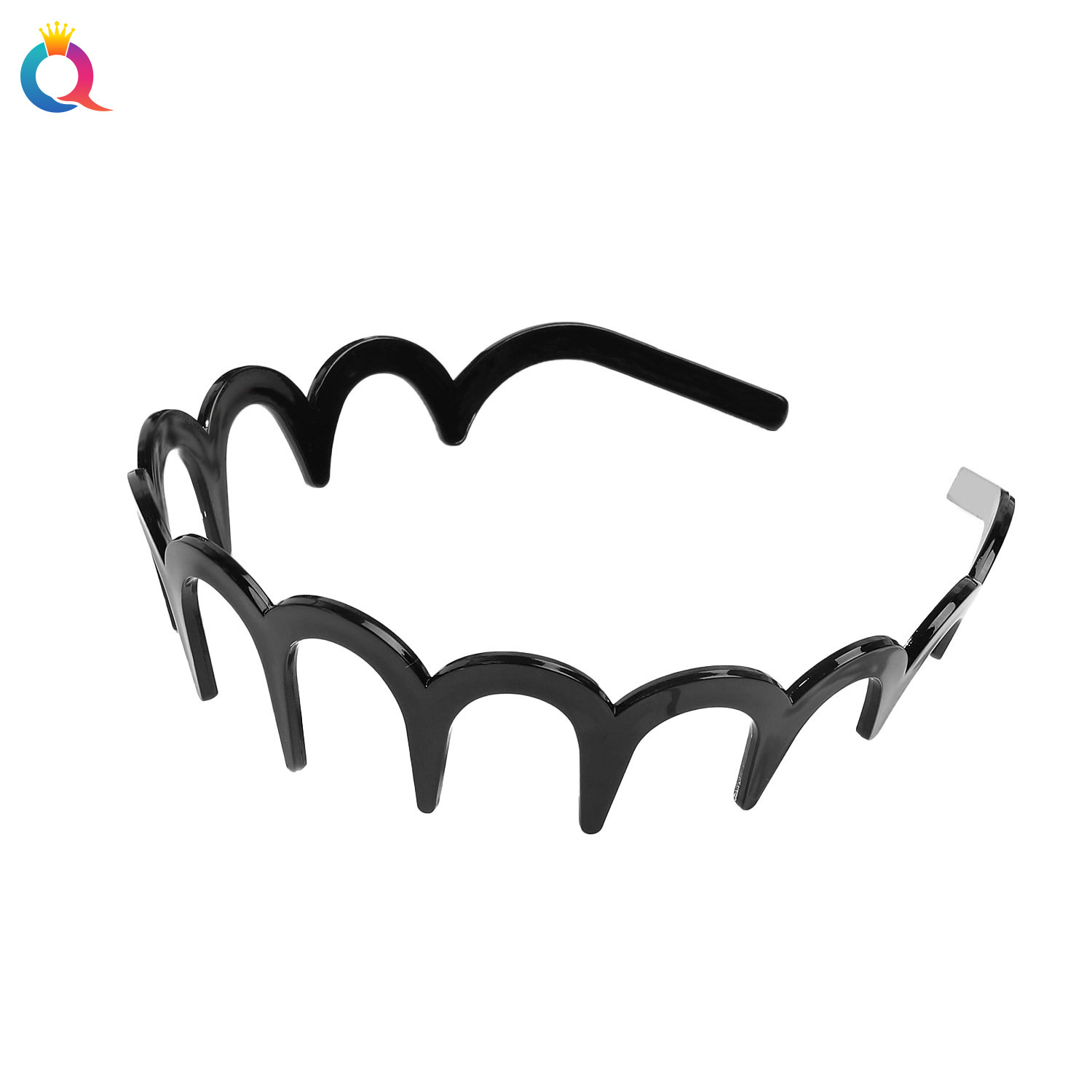 Qiyue's best-selling PC wavy hair bands, face wash headbands, toothed anti-slip hair holes, and high-end hair clips and hair accessories wholesale in Yiwu Item Picture