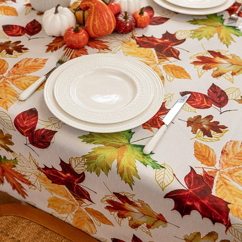 Waterproof, oil-proof and interest-free printed tablecloth