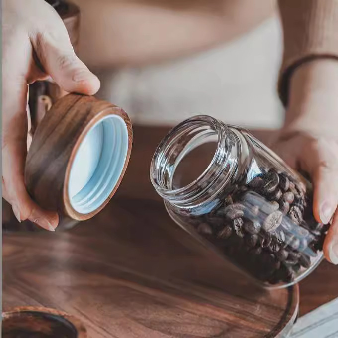 High borosilicate glass jars, sealed jars, food jars, storage bottles, tea, kitchenware details Picture