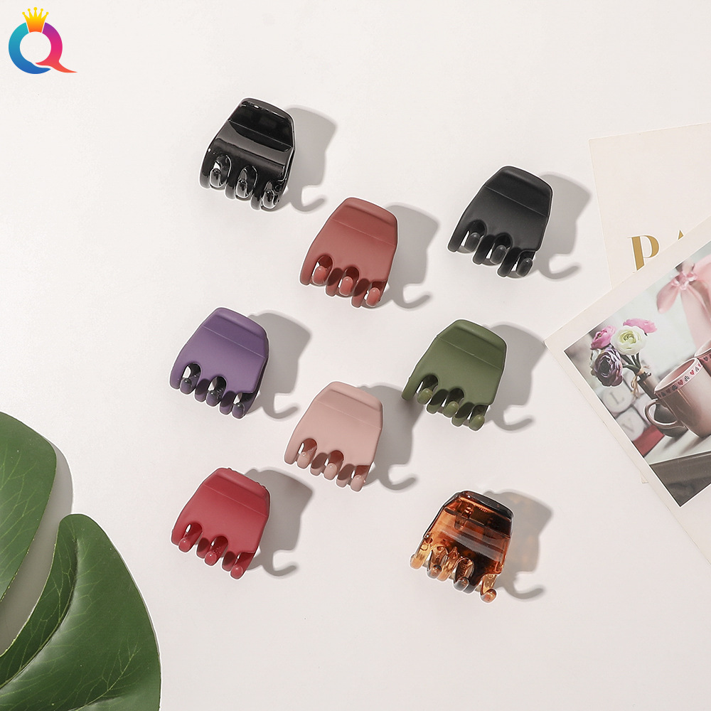Qiyue Korean matte texture small hair clip, shark clip, simple updo hair clip, ladies' ponytail small clip hair accessory full figure