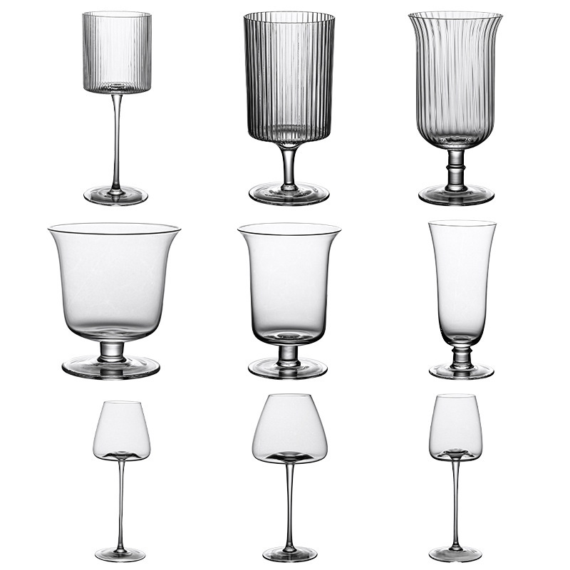 Cross-border red wine glasses, high-footed glass sparkling wine glasses, champagne glasses, European white wine glasses, whisky tasting glasses, logo details Picture