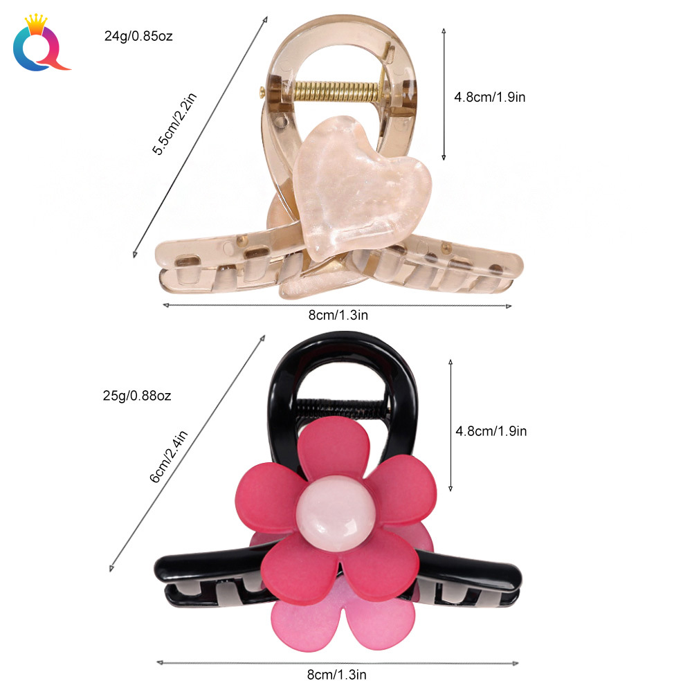 Qiyue Cross-border Sweet and high-end hair clips, back head grabbers, hair ties, shark clips, hair accessories wholesale Application Scenario