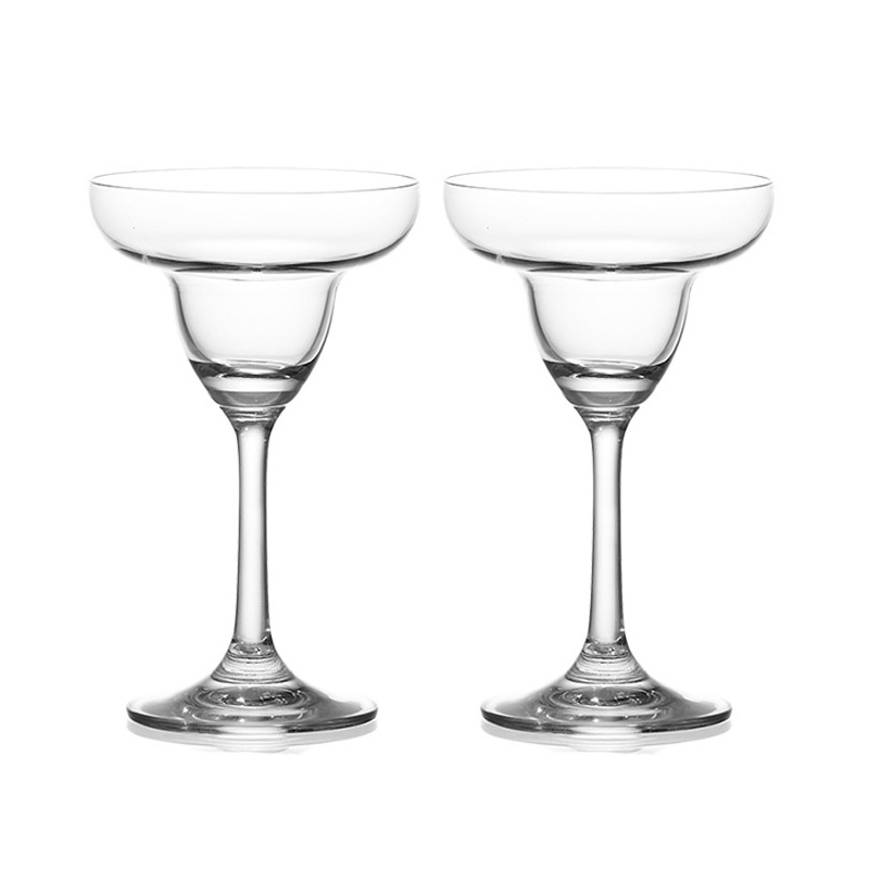 Glass cocktail glasses, V-shaped triangular shallow saucers, champagne glasses, Martini tall glasses, margarita glasses, cross-border Item Picture