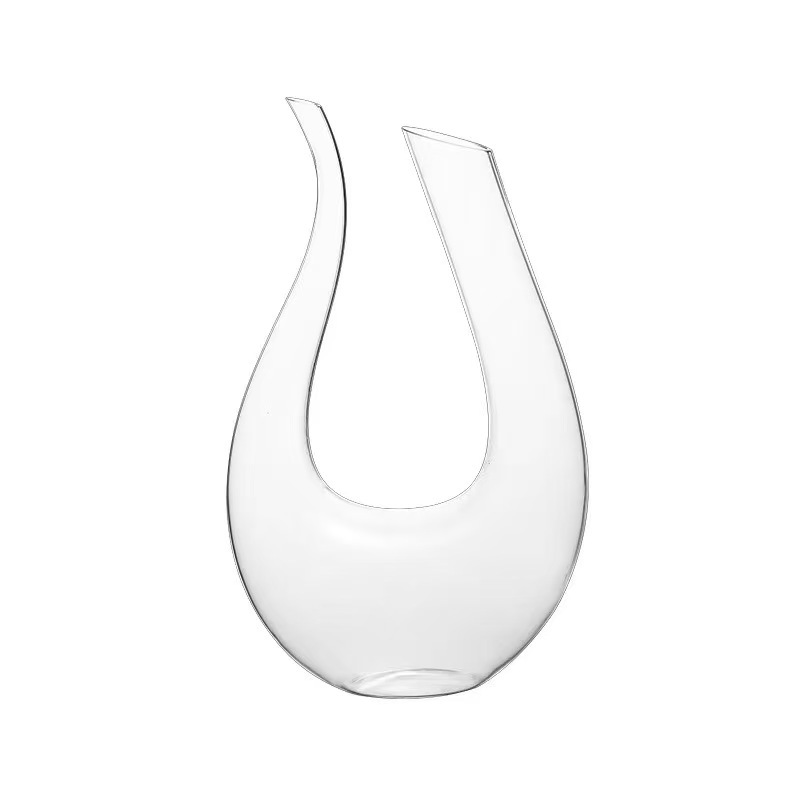 U-shaped luxurious and high-end household crystal glass wine divider, European-style wine divider and decanter Item Picture