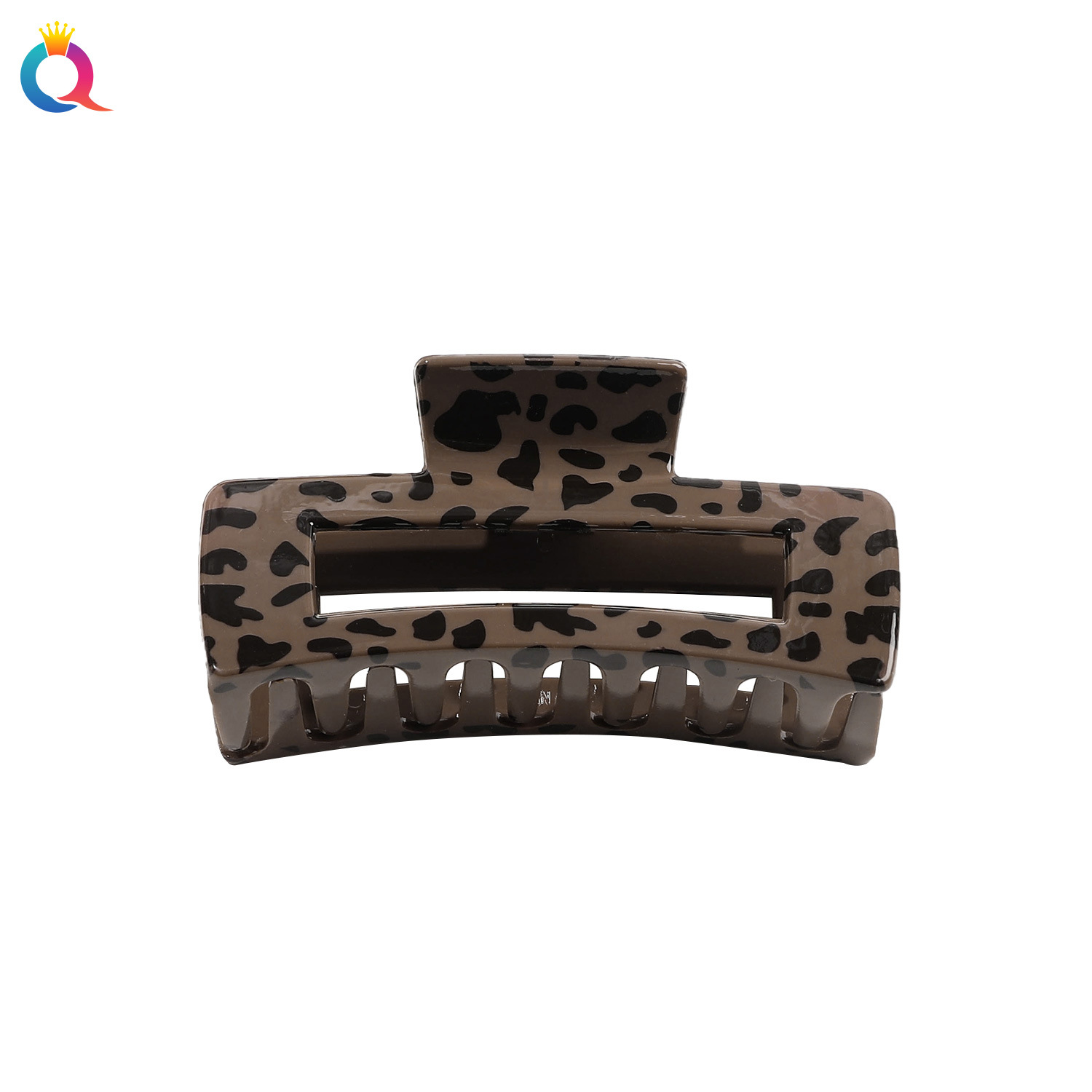 Qiyue Cross-border Leopard Print Hair Clips, fashionable updo hair clips, ins shark clips at the back of the head, children's hair accessories batch Item Picture