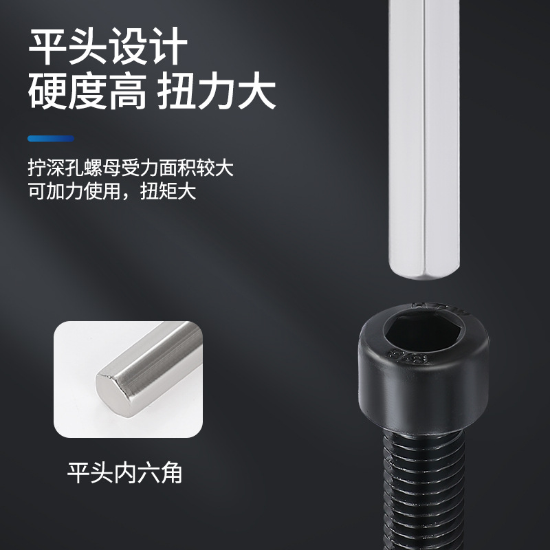 Factory direct supply of 9-piece sets of extra-long and medium-length Allen wrenches and 9-piece sets of nickel center balls Application Scenario