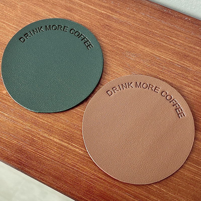 Boli ins leather coasters from the US, Japan and South Korea full figure
