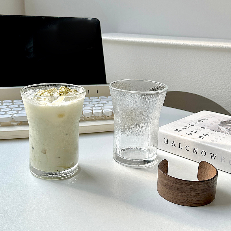 ins hand-brewed hanging coffee cup, heat-insulating glass cup, iced Americano cup, latte cup, drinking cup, household high appearance level full figure