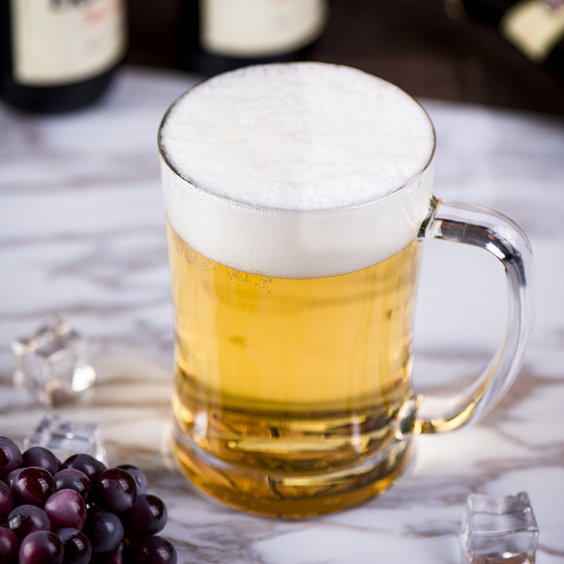 Lizun large-capacity cups, beer mugs, draft beer cups, juice cups, beverage cups, water cups, glass cups wholesale with logo printing details Picture