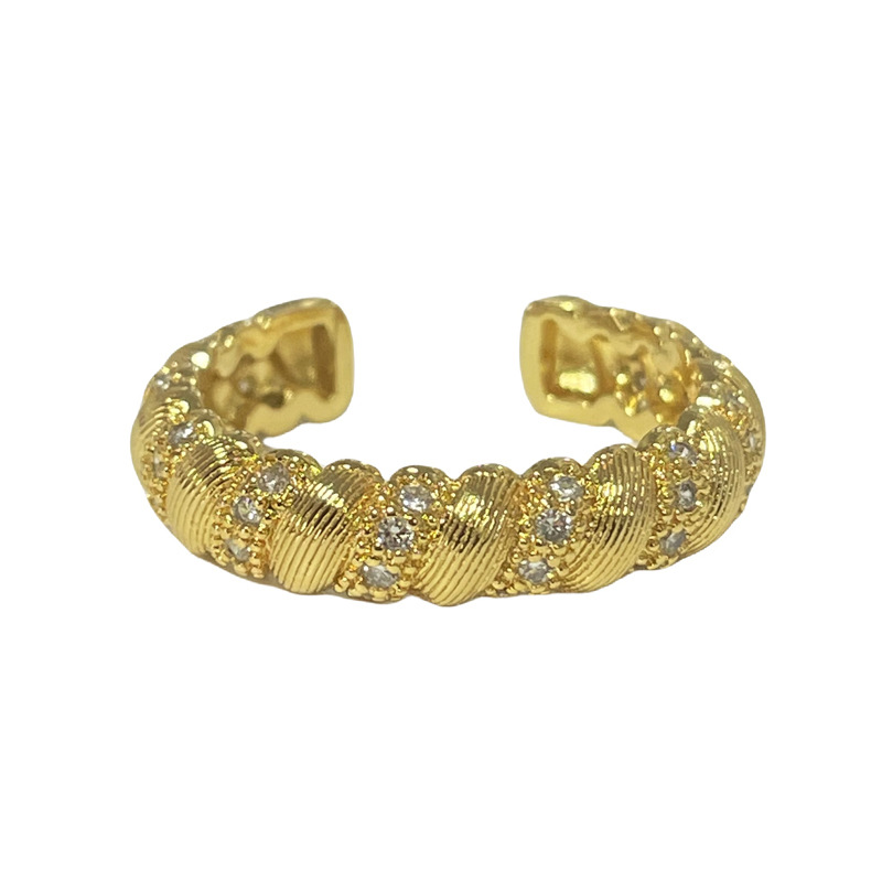 2024 New retro lasselle ring open ring for women, unique personality, sweet, cool, exquisite, versatile and simple index finger ring Item Picture