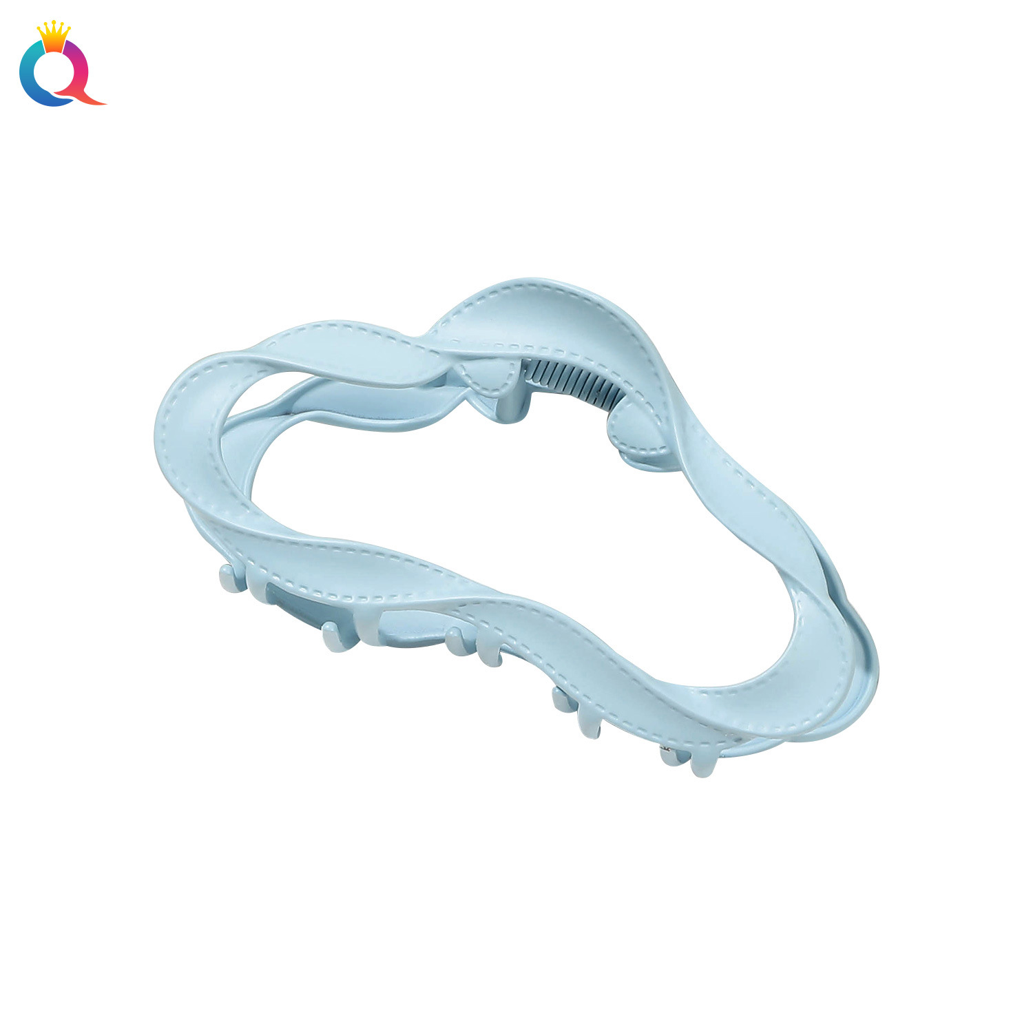 Qiyue Dopamine Cloud Grabber, a niche fashion metal hair clip, updo shark clip, high-end hair accessories wholesale Item Picture