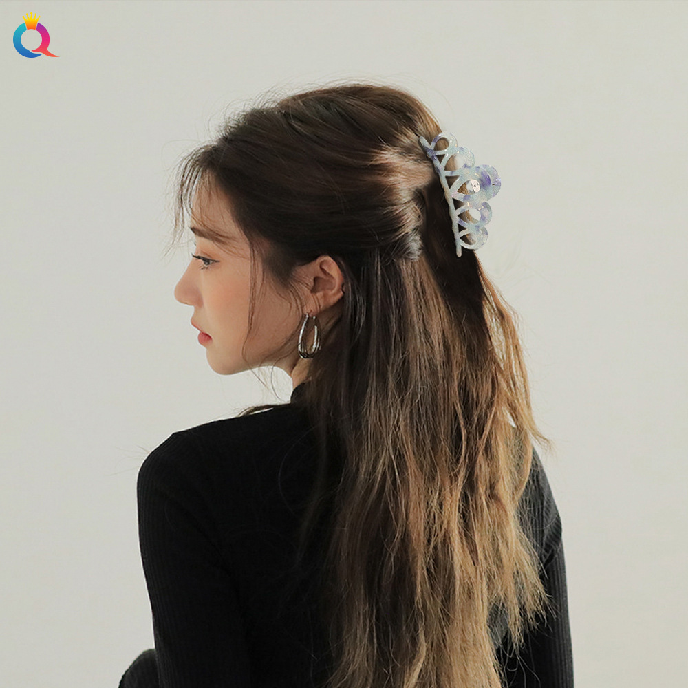 Qiyue Korean adult hair grabbers, French grabbers, crown hair clips, elegant acetic acid hair accessories and headwear details Picture