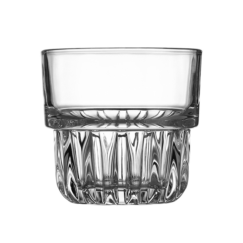 Ins-style creative stacked cups, glass cups, home living room, coffee shop, high appearance level, milkshake, latte, coffee cups Item Picture