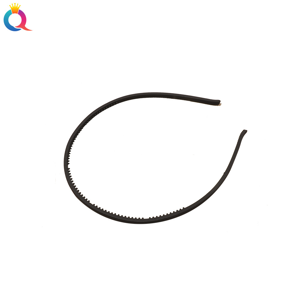 Qiyue Korean version matte hair band, simple and retro plastic headband, colorful toothed anti-slip hair press face hair clip and hair accessory Item Picture