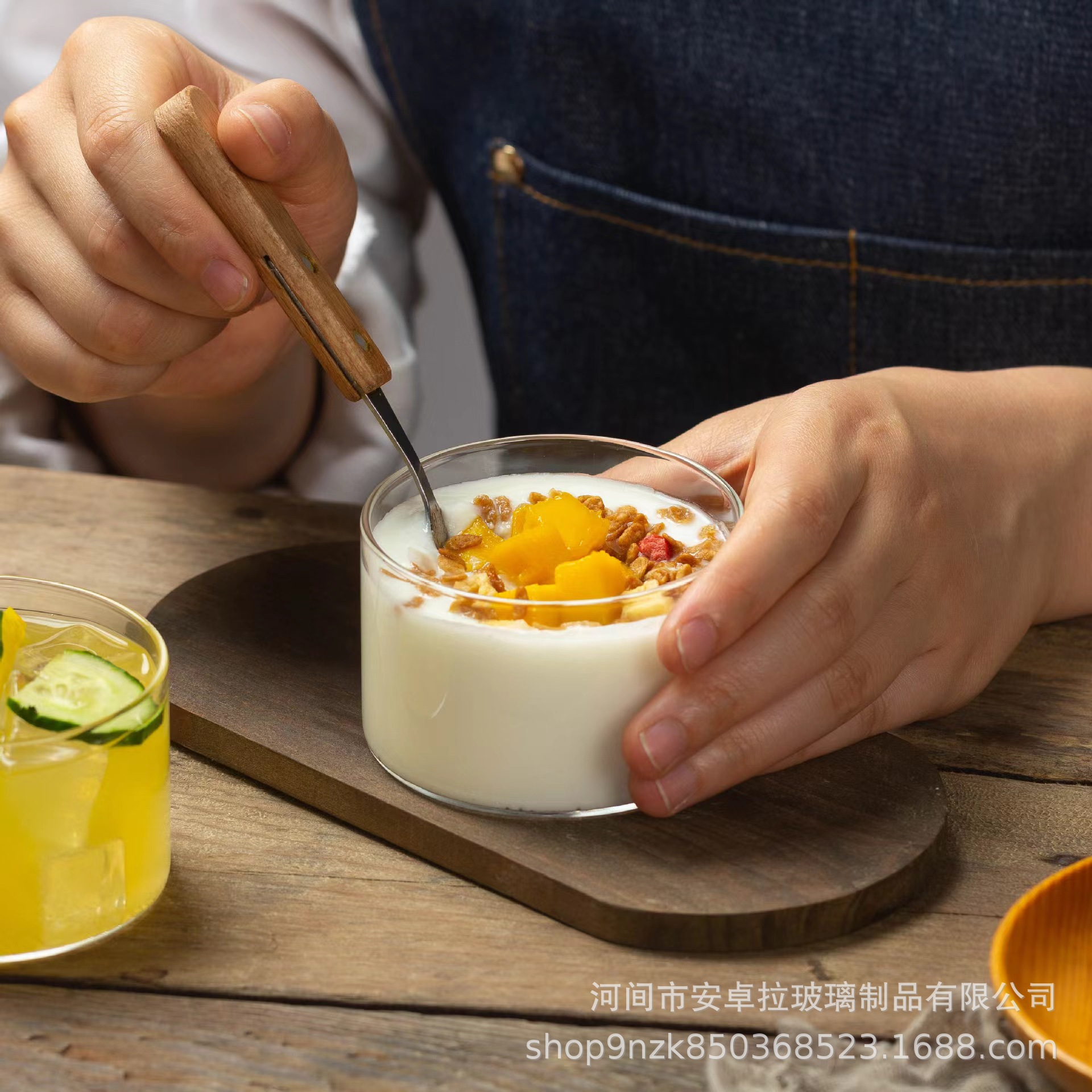 High-temperature resistant glass pudding bowl, cake, ice cream, custard, yogurt cup, steamed egg, oven baking mold, dessert bowl Application Scenario