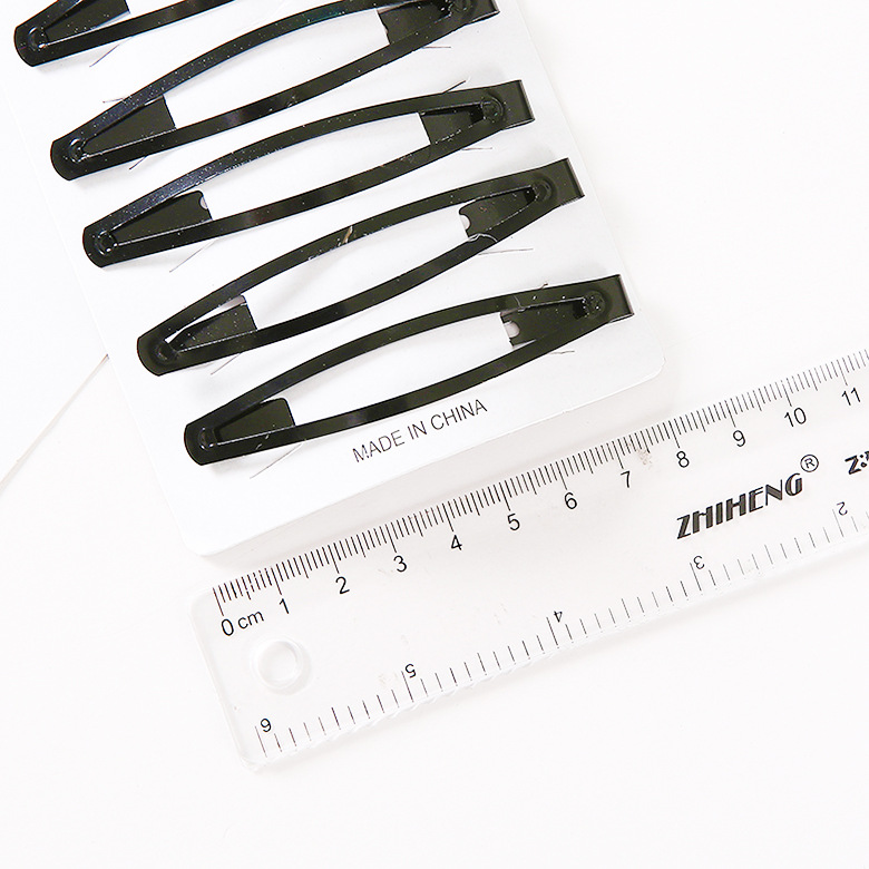 2-yuan store Korean version hair accessory wholesale card set, lacquered bb clip, water drop clip, straight clip, bangs hair clip A48 Specification drawing