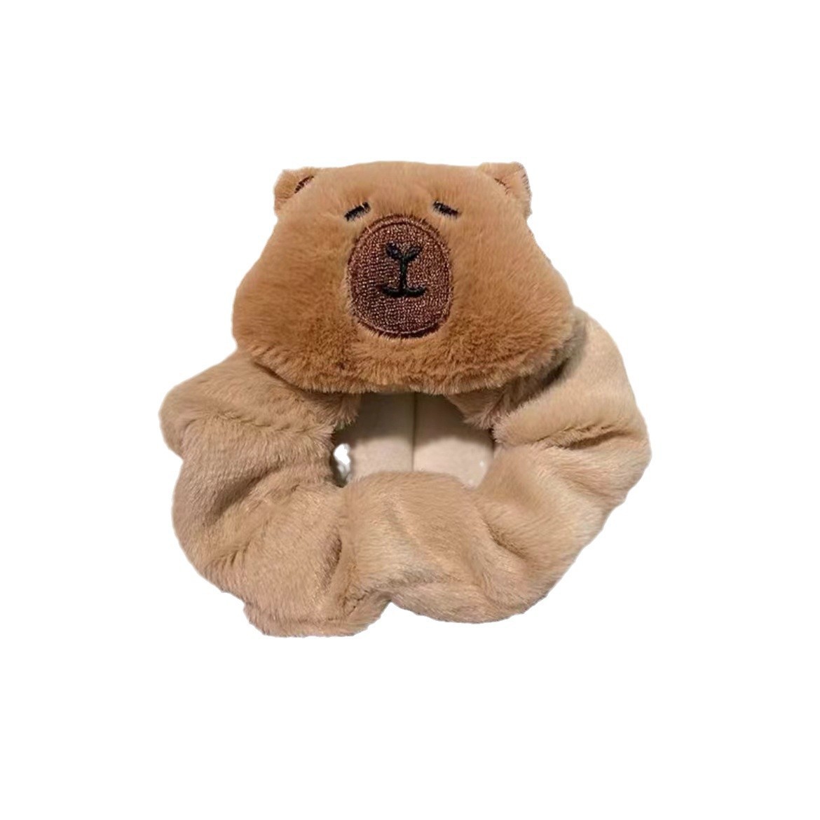 Capibara plush toy grab for women, large spring and summer cartoon cute capybara hair clip, furry shark hair clip accessory Item Picture