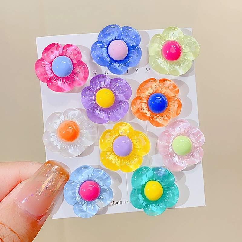 Hair accessory accessories, flower children's hair clips and hair bands, DIY cream glue, handcrafted resin headwear accessory material package Application Scenario