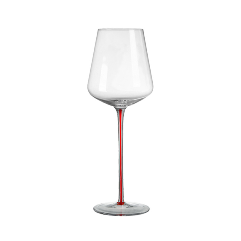 Light luxury high-end colored rod wine glasses, high-end crystal glass tall glasses, commercial high-appearation-level wine glasses Item Picture