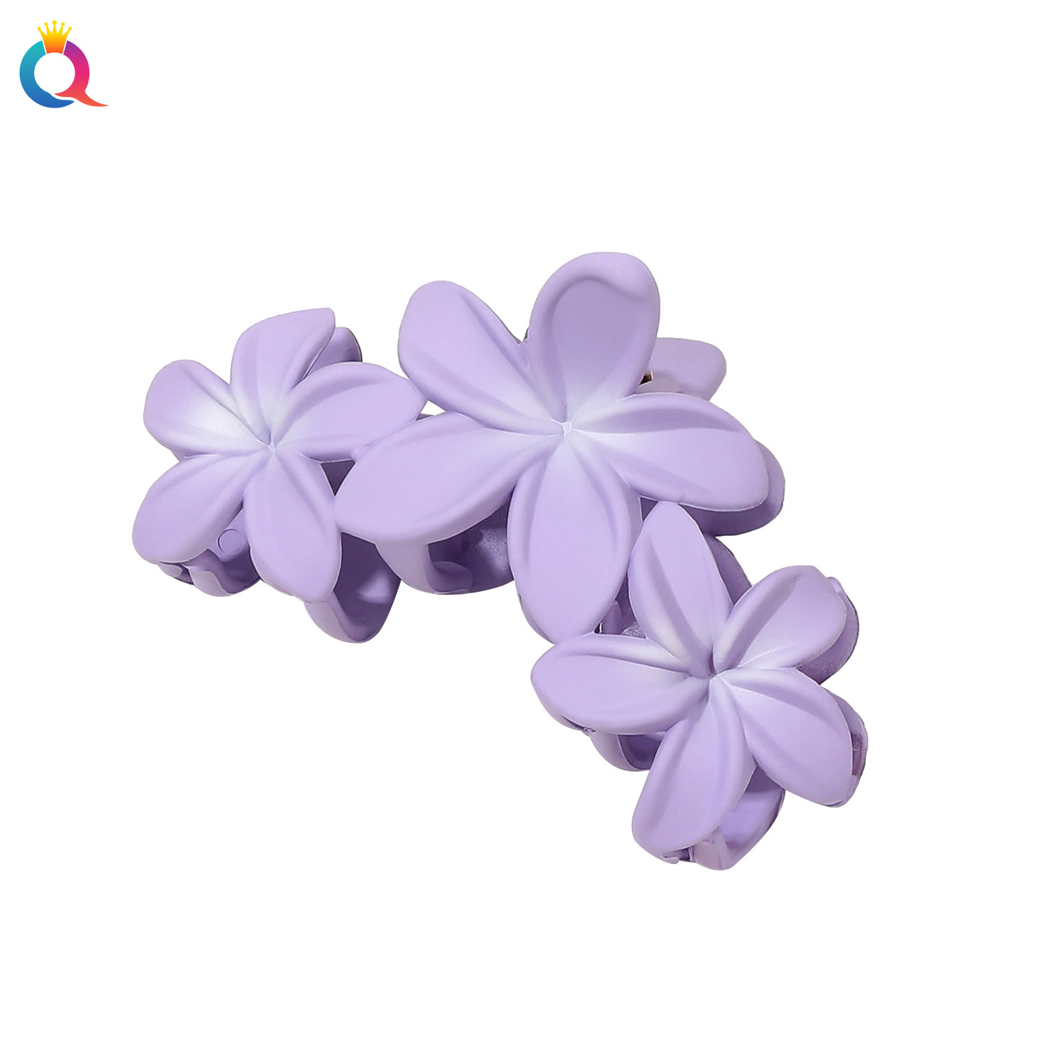 Qiyue Spring/Summer Gradient flower Grab Clip, elegant Shark Clip, large dopamine hair clip, hot-selling accessories wholesale in Yiwu Item Picture