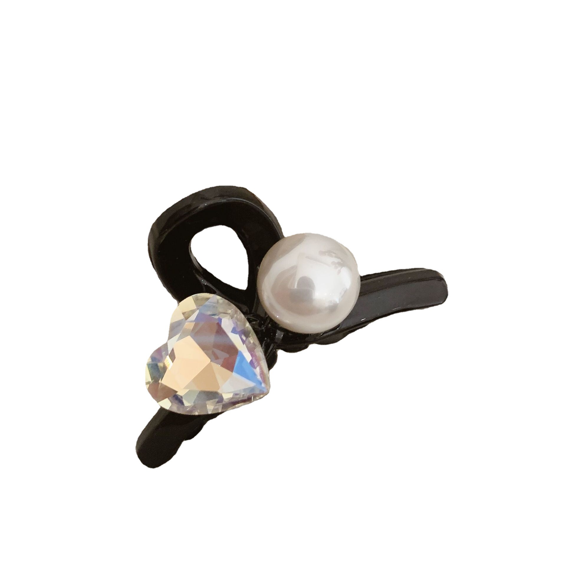 Pearl camellia flower small clip princess hairstyle small bangs clip broken hair clip hair accessory small clip back of the head hair clip for girls Item Picture