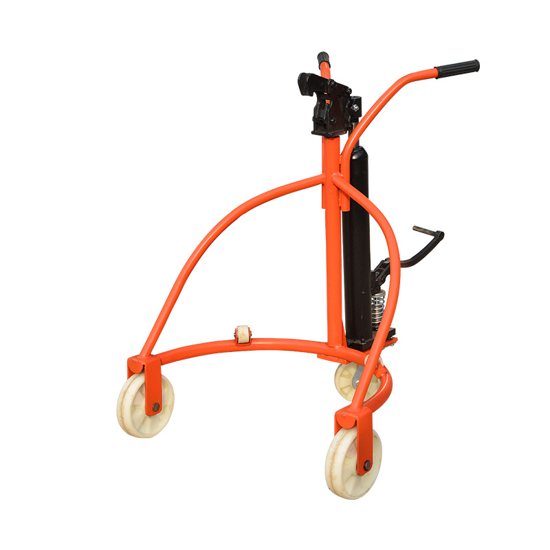 Factory wholesale manual hydraulic simple round drum handling carts, ordinary oil drum trolleys, transportation and handling machinery and equipment Item Picture