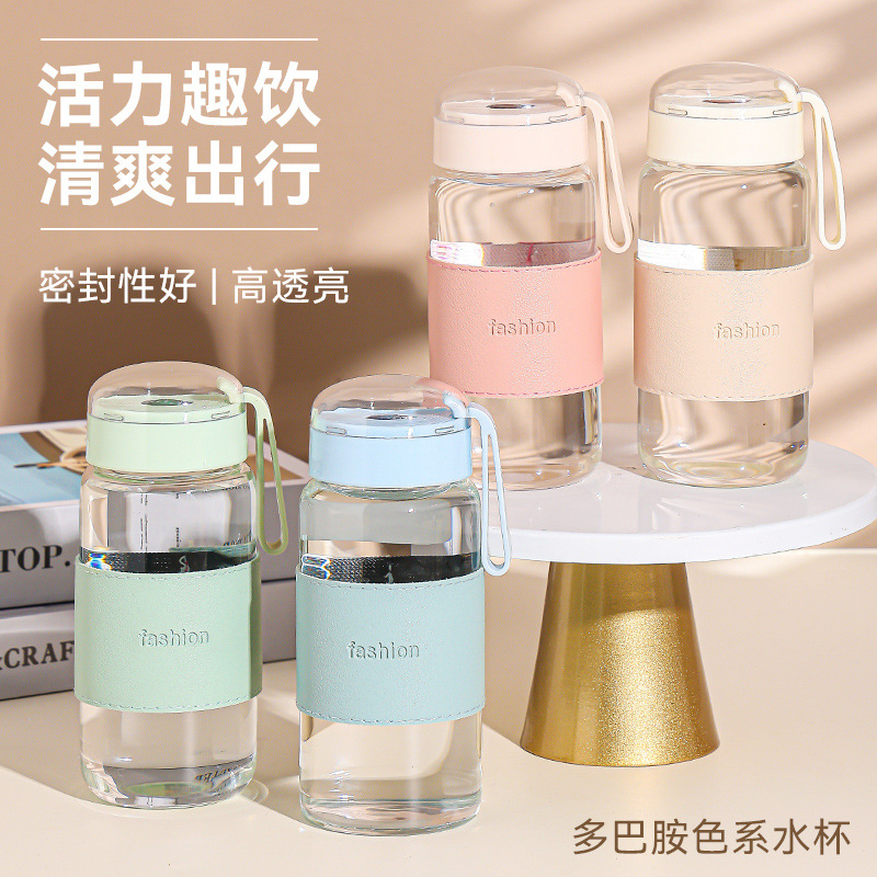 New high-appearation-level high-temperature resistant glass cups with LIDS, popular tea brewing cups wholesale, advertising gift cups customization details Picture