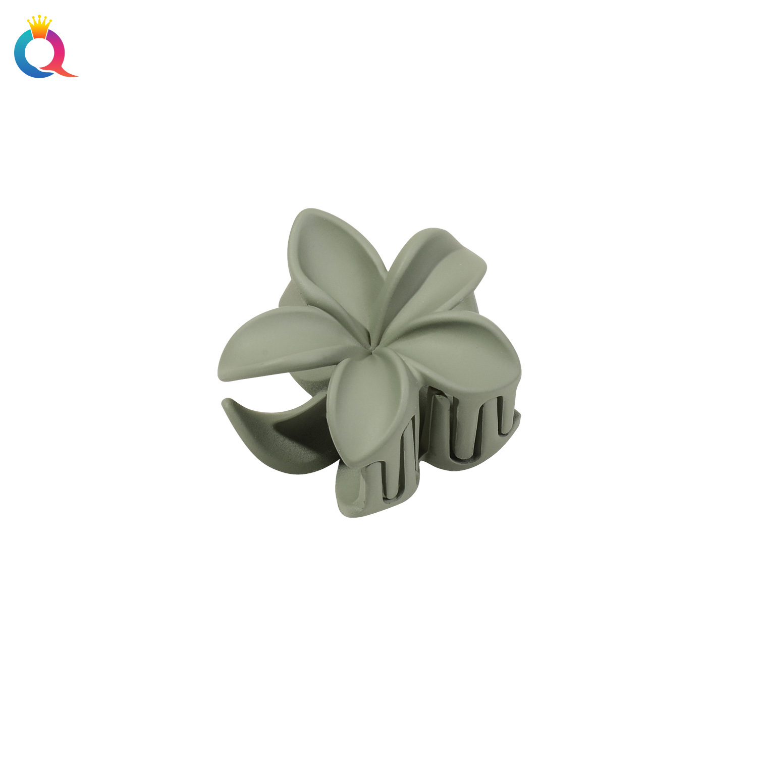 Qiyue Cross-border Flower Hair clips with a high-end feel, small scratch-off clips for the back of the head, shark clips for updo and ponytail hair, and wholesale hair accessories Item Picture