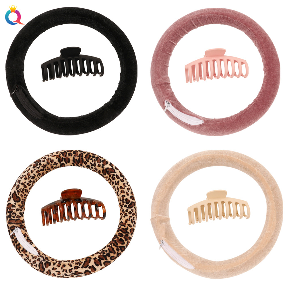 Qiyue Amazon Velvet Non-heating Lazy Person Curling Iron EVA Foam Sponge Curling Iron Hair Roller Hair Coil details Picture