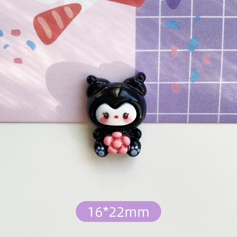 Cartoon and cute Sanrio resin accessories, diy jewelry accessories, hair clips, headwear, phone cases, cream glue accessories Specification drawing
