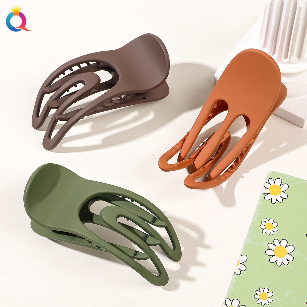 Qiyue Cross-border Simple Hair clips, concave curls, duckbill hair clips, claw clips, shark clips, hair clips, hair accessories and headwear wholesale Specification drawing