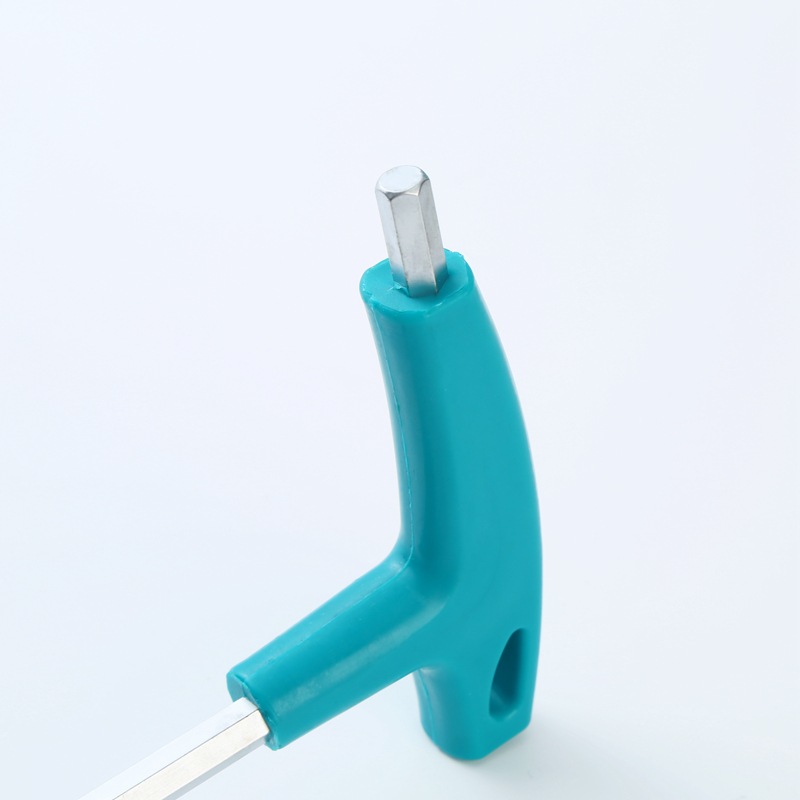 T-shaped hex socket wrench, walking stick, T-shaped hex socket wrench, plastic handle, flat head, hexagonal socket wrench, L-shaped 7-shaped wrench Item Picture