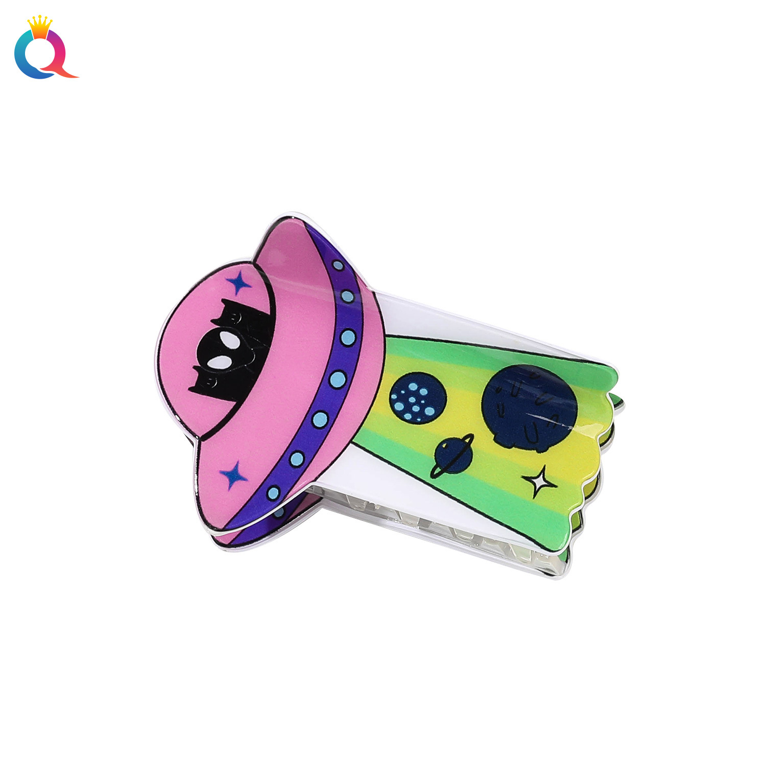 Qiyue Cross-border Halloween Acrylic hair clips, funny updo clips, high-end shark clips, hair accessories wholesale Item Picture