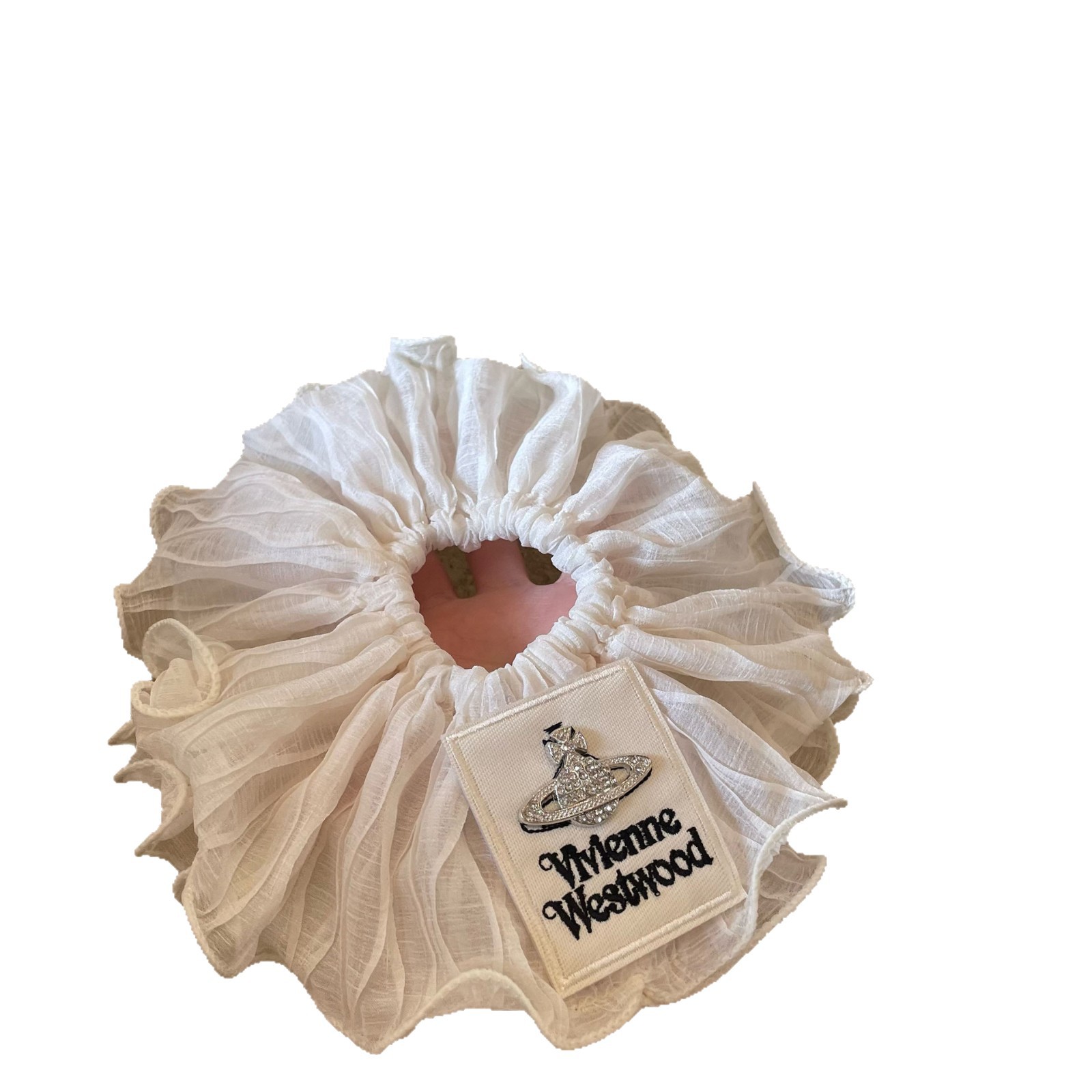 [Real Photo] The same style of Instagram Saturn-shaped large intestine hair band and stylish headband as the Xiaohongshu blogger in Dongdaemun, South Korea Item Picture