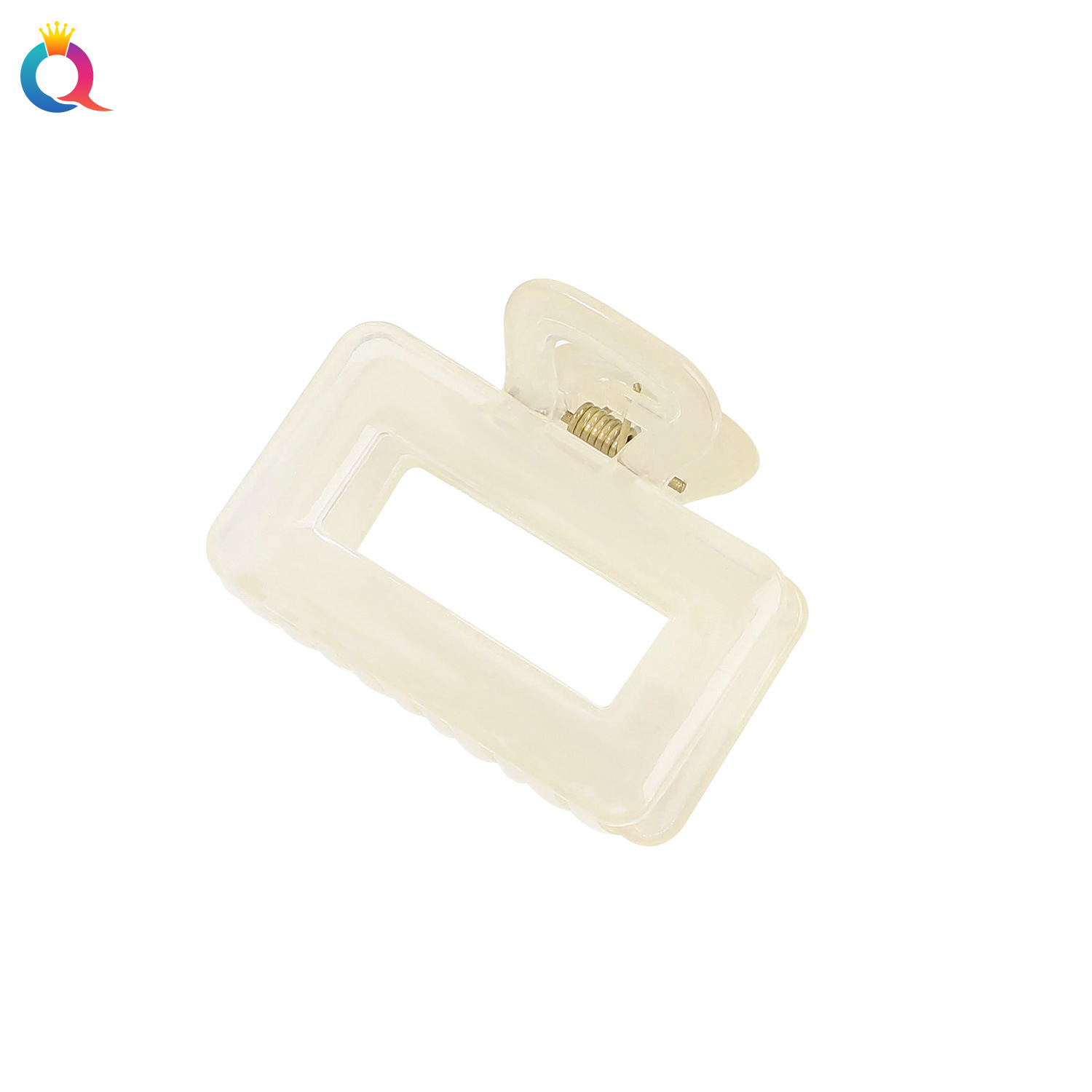 Qiyue Super Fairy Translucent Hair clips, small cute semi-tied hair clips, simple updo hair shark clips, hair accessories wholesale Item Picture