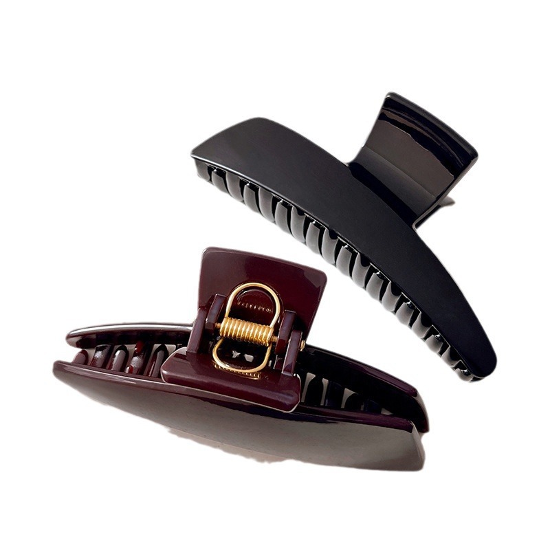 Island Whale Acetic Acid Hair Clip for Women 2025 New High-end back head coil Acetic acid grabber Summer hair clip accessory Item Picture
