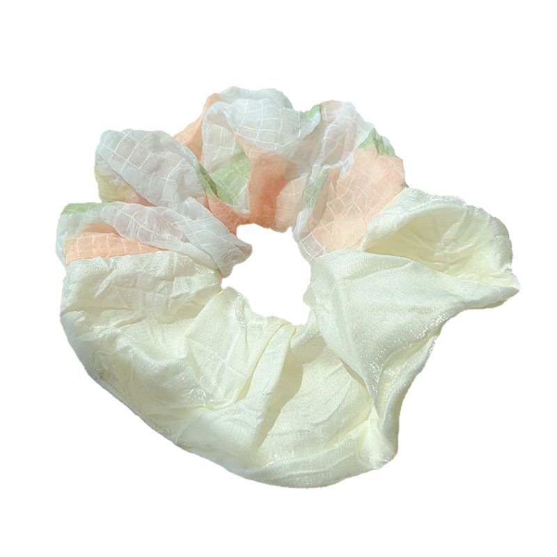 The new Korean version of the large intestine hair band for women features a sweet, cute, simple and versatile hair band and leather case Item Picture