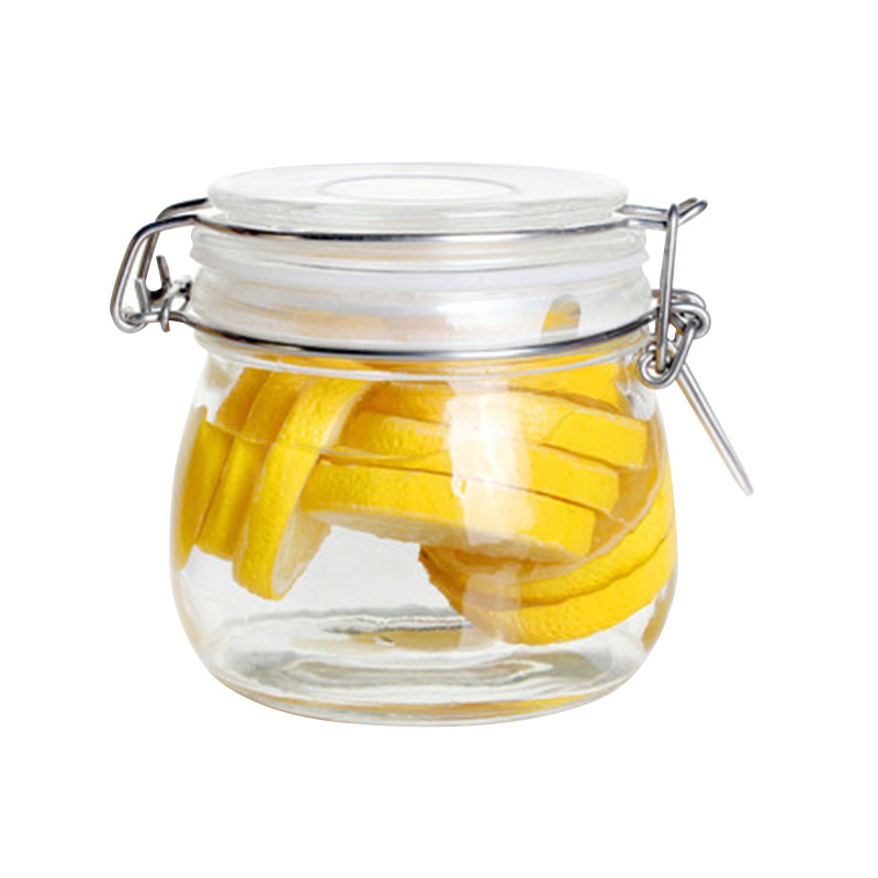 Sealed snap-on glass jars, food storage glass storage jars, moisture-proof glass jars, grain and snack storage jars Item Picture