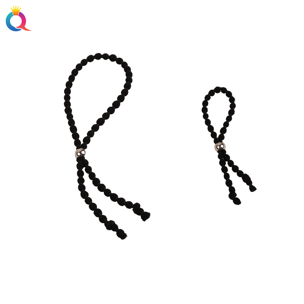 Qiyue Amazon adjustable headband hair tie African Bubble ponytail hair Band Natural Curl Hair tie wholesale Item Picture