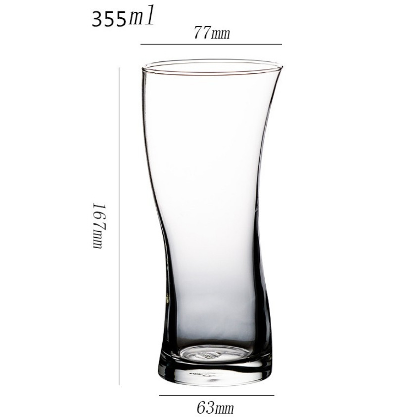 Thai ocean Ouxin glass special-shaped cups, S-shaped sea wave cups, cold drinks, juice bars, mojito cocktail cups Application Scenario