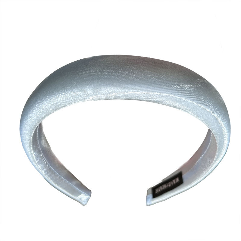 The "Sparkling Star River" high-end pearlescent satin solid color versatile hairband for women, fashionable and stylish, height-increasing sponge headband for the top of the head Item Picture