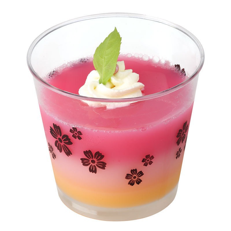 Plastic pudding cup factory customizes cross-border disposable mousse cups with logo patterns and party dessert cups for wholesale details Picture